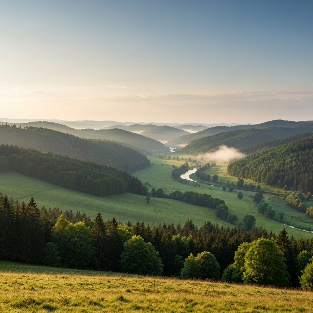 Natural landscape of Czech Republic